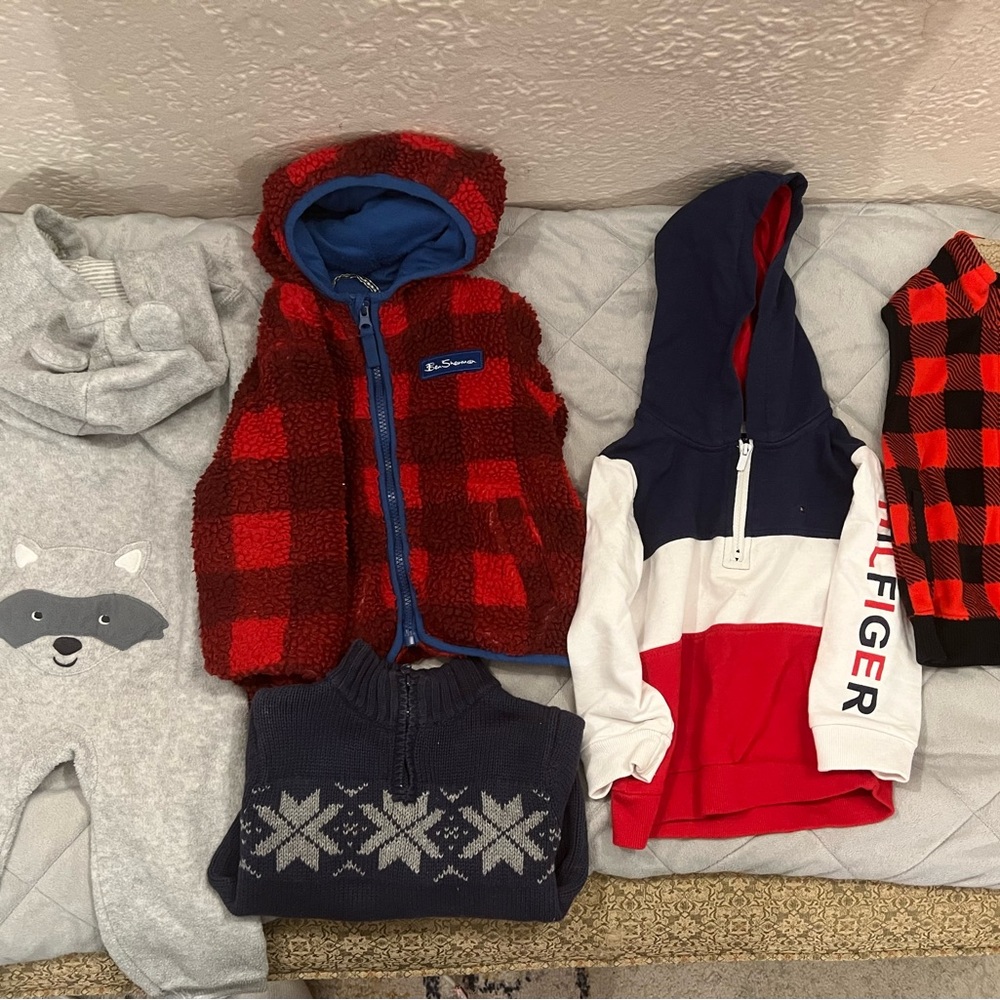24mo boys winter bundle - Ben Sherman, Hilfiger and Carters